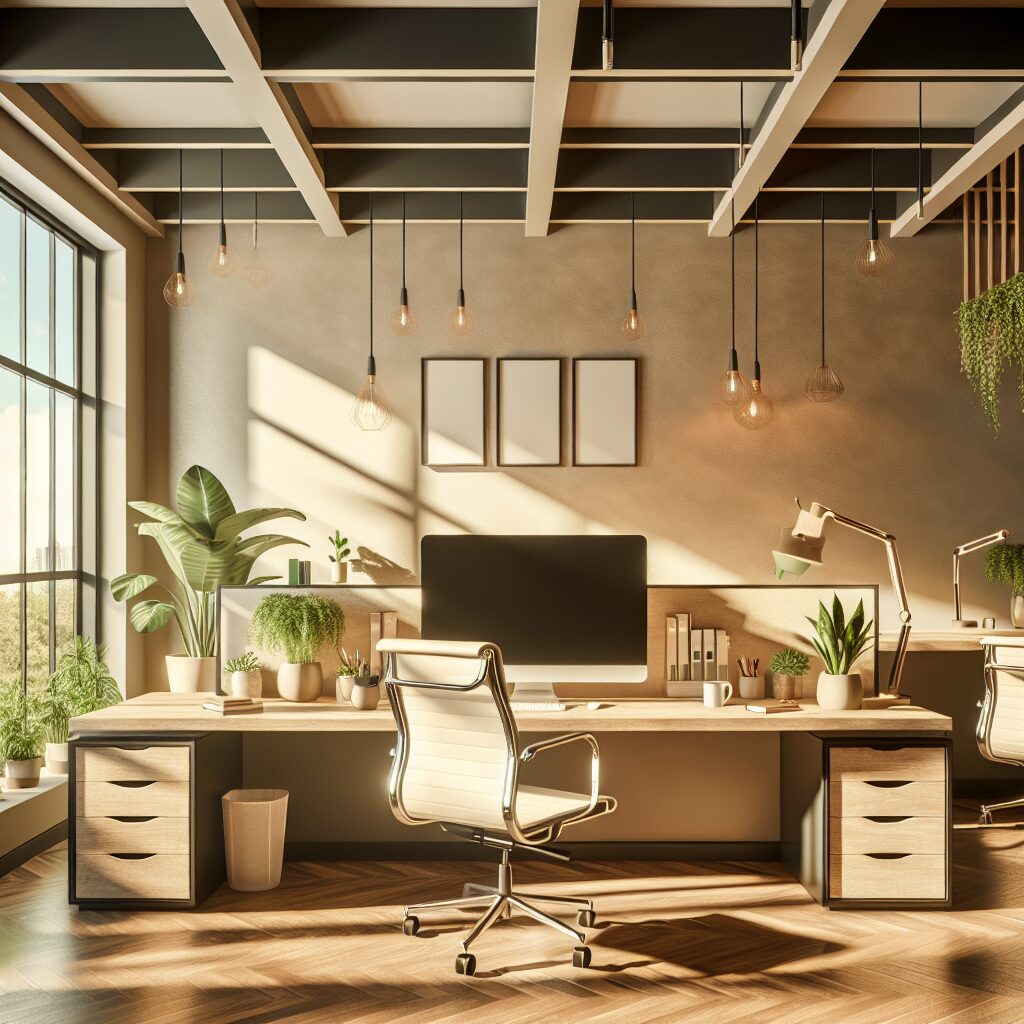 Eco-Friendly Office: Vegan Leather Workspace