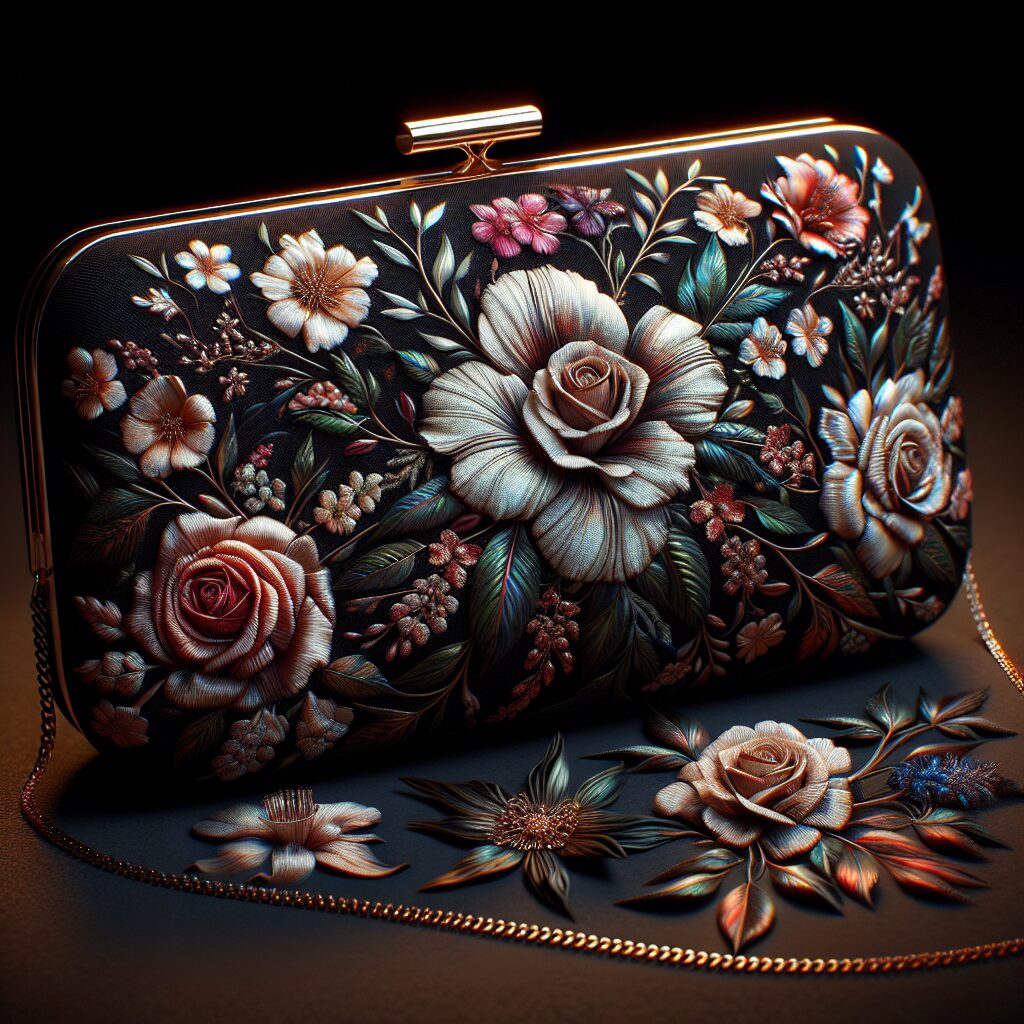 Floral Clutch Bags: Blooms in the Night