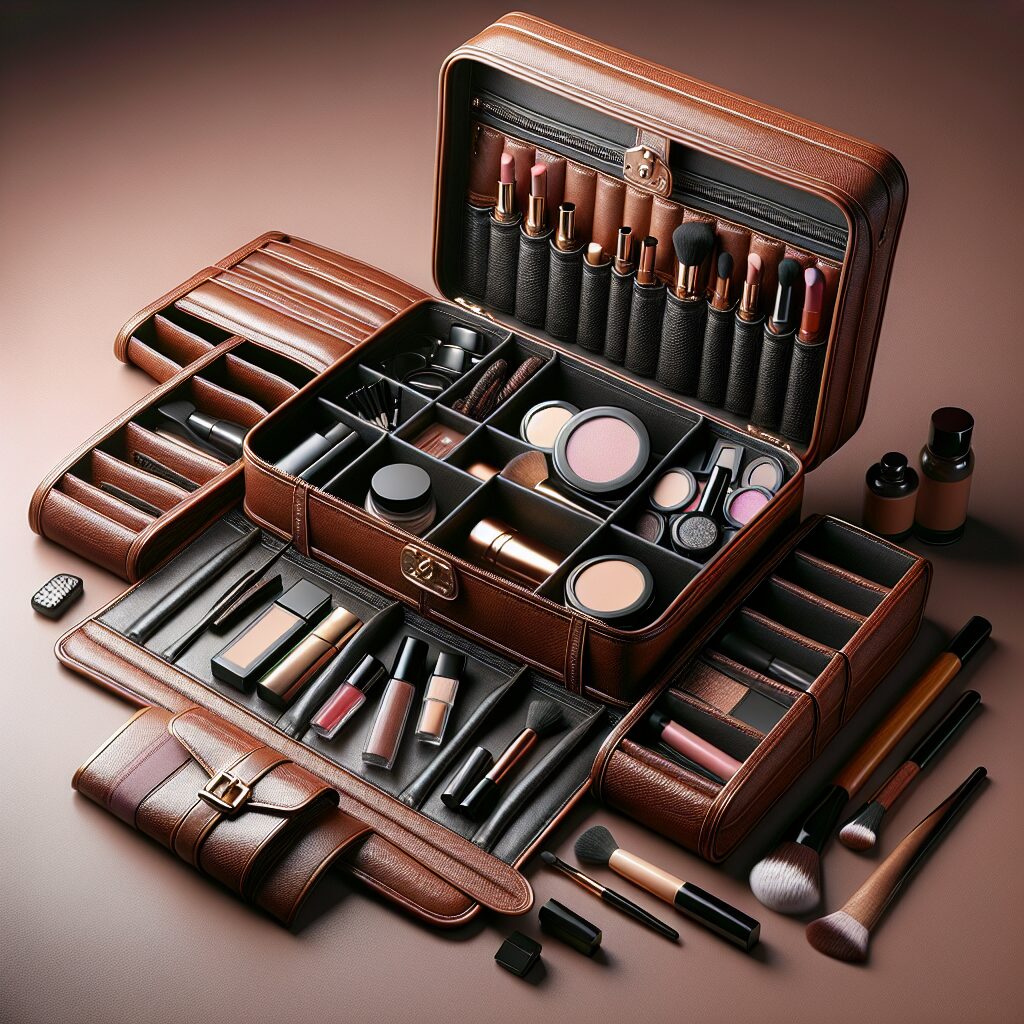 Leather Makeup Organizers: Luxurious Beauty