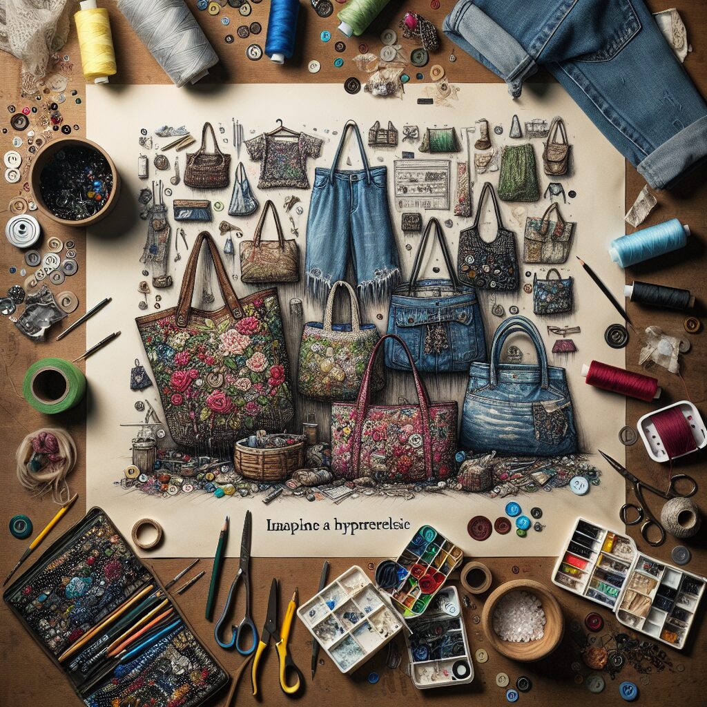 Repurposed Artistry: Crafting Handmade Bag Treasures